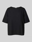 MAERZ Muenchen Regular Fit Blusenshirt mit Rundhalsausschnitt in Black...