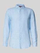 Superdry Regular Fit Leinenhemd mit Haifischkragen Modell 'Vacation' i...