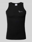 KARL KANI Tanktop mit Label-Stitching in Black, Größe L