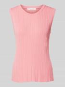 Christian Berg Woman Tanktop in Strick-Optik in Pink, Größe L