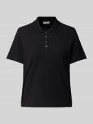 s.Oliver RED LABEL Regular Fit Poloshirt aus Baumwoll-Mix in BLACK, Gr...