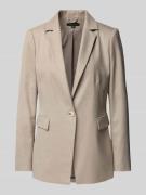 comma Slim Fit Blazer mit Pattentaschen in Taupe, Größe 34