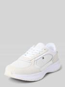 Tommy Hilfiger Low Top Sneaker mit verschiedenen Strukturen in Weiss, ...