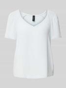 Marc Cain Regular Fit Blusenshirt mit V-Ausschnitt in Hellblau, Größe ...