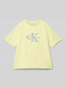 Calvin Klein Jeans T-Shirt mit Label-Detail Modell 'OTTOMAN' in Hellge...
