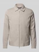 Les Deux Jacke mit Zweiwege-Reißverschluss Modell 'Como' in Sand, Größ...