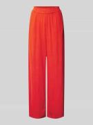 Jake*s Casual Wide Leg Stoffhose aus Viskose-Leinen-Mix in Kirsche, Gr...