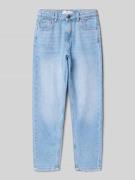 Mango Tapered Fit Jeans im 5-Pocket-Design in Blau, Größe 122