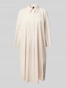 Marc Cain Knielanges Hemdblusenkleid mit 3/4-Arm in Sand, Größe 36