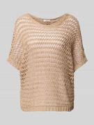 B.Young Strickpullover mit Fledermausärmeln Modell 'MARAX' in Sand, Gr...