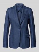 Weekend Max Mara Leinenblazer mit Reverskragen Modell 'NALUT' in Marin...