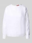Max Mara Studio Bluse mit Rundhalsausschnitt Modell 'EDILE' in Weiss, ...