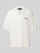 Pegador Oversized Freizeithemd aus Viskose mit Label-Stitching in Offw...