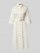 Zero Hemdblusenkleid mit 3/4-Arm in Ecru, Größe 44