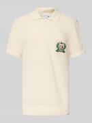 Lacoste Classic Fit Poloshirt mit Label-Stitching in Offwhite, Größe X...
