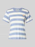 Pepe Jeans T-Shirt mit Motiv-Stitching Modell 'JINX' in Blau, Größe XL