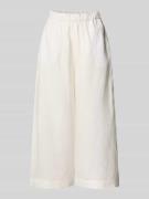 MM Wide Leg Leinenhose mit elastischem Bund Modell 'MINNIE' in Offwhit...