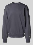 CHAMPION Sweatshirt mit Label-Stitching in Anthrazit, Größe L