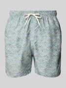 SELECTED HOMME Badehose mit elastischem Bund in Mint, Größe L