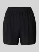 Review Relaxed Fit Shorts mit Leinen-Anteil in Black, Größe M