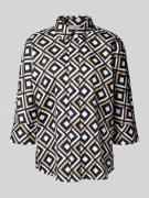 Christian Berg Woman Regular Fit Bluse mit 3/4-Arm in Black, Größe 34