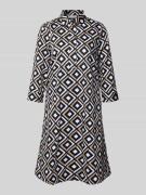 Christian Berg Woman Knielanges Kleid mit 3/4-Arm in Black, Größe 36