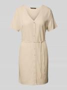 Vero Moda Loose Fit Minikleid aus Viskose-Leinen-Mix Modell 'MYMILO' i...