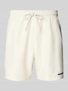 Pegador Badehose mit Label-Stitching in Weiss, Größe S