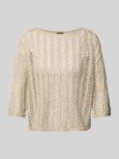 s.Oliver BLACK LABEL Relaxed Fit Strickpullover mit Paillettenbesatz i...