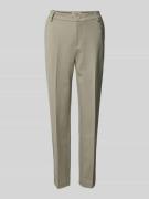 MOS MOSH Stoffhose mit Paspeltaschen Modell 'INES' in Oliv, Größe 36
