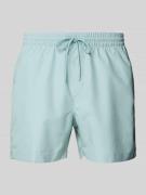 Calvin Klein Underwear Badehose mit Label-Print in Lagune, Größe L