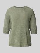 s.Oliver RED LABEL Relaxed Fit Strickpullover aus Baumwoll-Mix in Khak...
