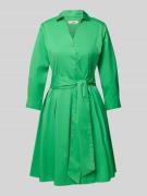 0039 Italy Knielanges Hemdblusenkleid aus Baumwolle-Mix Modell 'JULE' ...