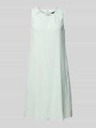 Marc Cain Knielanges Leinenkleid mit Label-Applikation in Mint, Größe ...