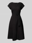 Weekend Max Mara Midikleid mit Kappärmeln Modell 'MAGMA' in Black, Grö...