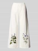 Weekend Max Mara Wide Leg Stoffhose aus Baumwoll-Leinen-Mix Modell 'VO...