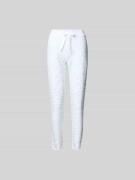 Juvia Sweatpants mit elastischem Bund in Weiss, Größe L