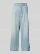 Jake*s Casual Loose Fit Jeans-Culotte mit elastischem Bund in Hellblau...