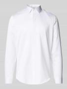 Jake*s Slim Fit Business-Hemd mit Kentkragen in Weiss, Größe 43/44