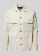 Marc O'Polo Comfort Fit Overshirt mit Baumwoll-Anteil in Beige, Größe ...