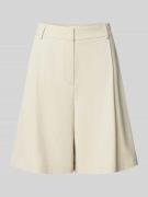 Jake*s Collection Relaxed Fit Shorts mit Bundfalten in Kitt, Größe 32