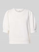 s.Oliver RED LABEL Regular Fit Sweatshirt aus Scuba in Weiss, Größe 42