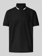 Christian Berg Men Poloshirt mit kurzer Knopfleiste und Logo-Print in ...