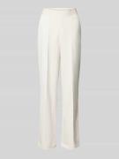 monari Regular Fit Stoffhose mit fixierten Bügelfalten in Beige, Größe...