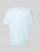 BLKVIS T-Shirt mit Brusttasche in Hellblau, Größe L