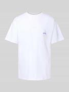 BLKVIS T-Shirt mit Label-Stitching Modell 'ART LOGO' in Weiss, Größe L