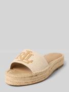 Lauren Ralph Lauren Sandalette mit Logo Modell 'POLLY' in Sand, Größe ...