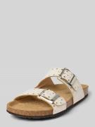 Geox Sandalette aus Leder Modell 'BRIONIA' in Offwhite, Größe 41