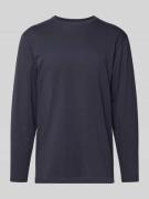 RAGMAN Longsleeve mit Rundhalsausschnitt in Marine, Größe L