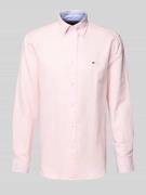 Tommy Hilfiger Regular Fit Freizeithemd aus Baumwoll-Leinen-Mix in Ros...